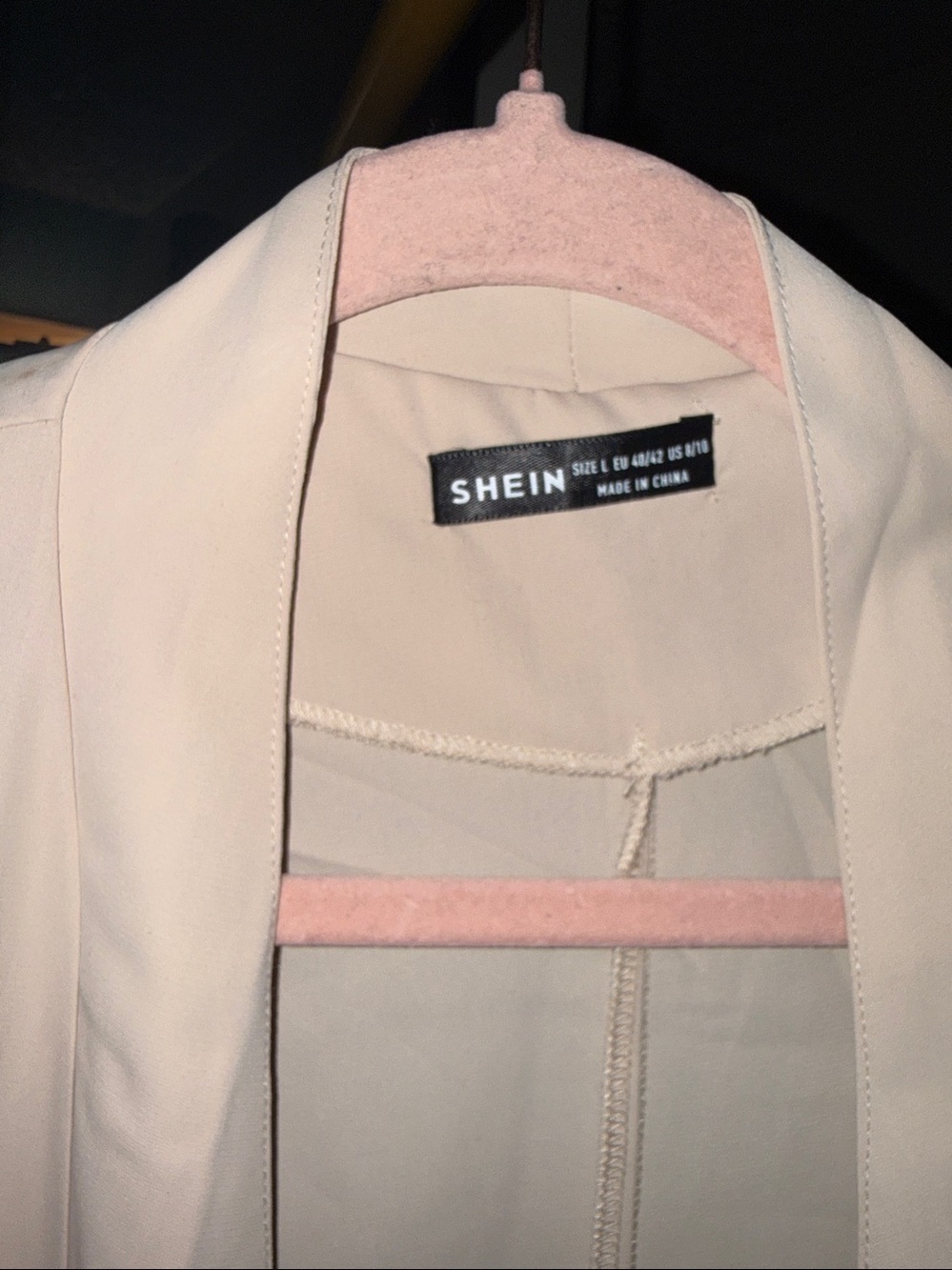SHEIN Drape-Front Jacket - Picture 4 of 5